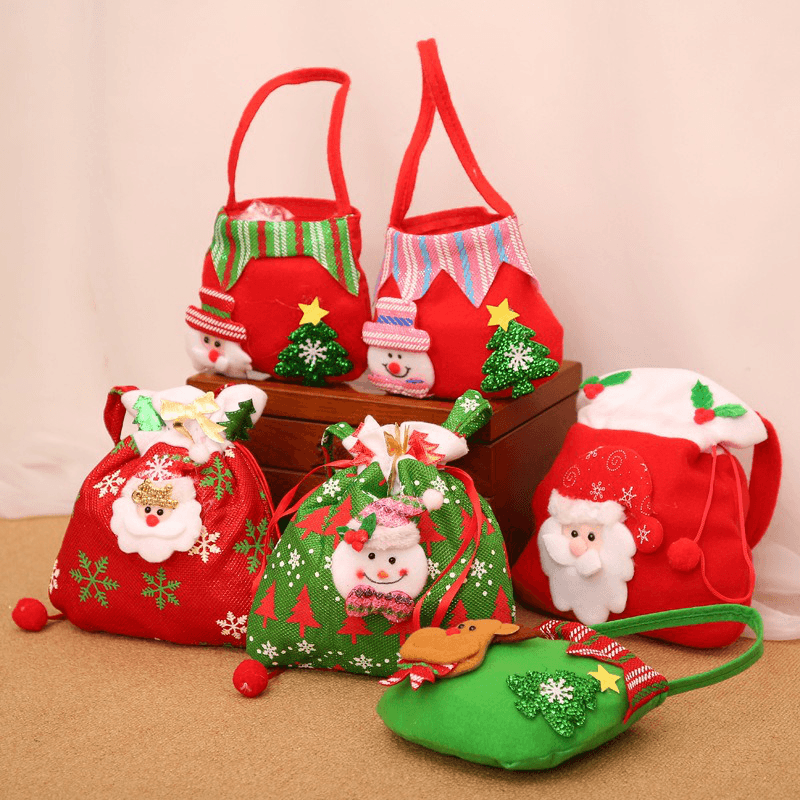 Christmas Gift Bag Christmas Event Party Cute Candy Handbag - MRSLM