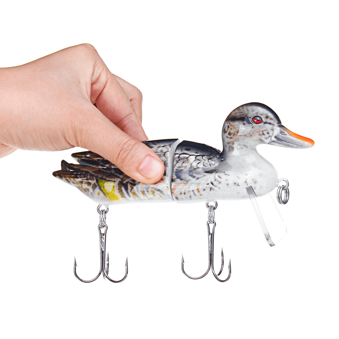 ZANLURE 1PC 15CM 90G Floating Duck Shape Fishing Lure with Hook Topwater Soft Bait Fishing Tackle - MRSLM