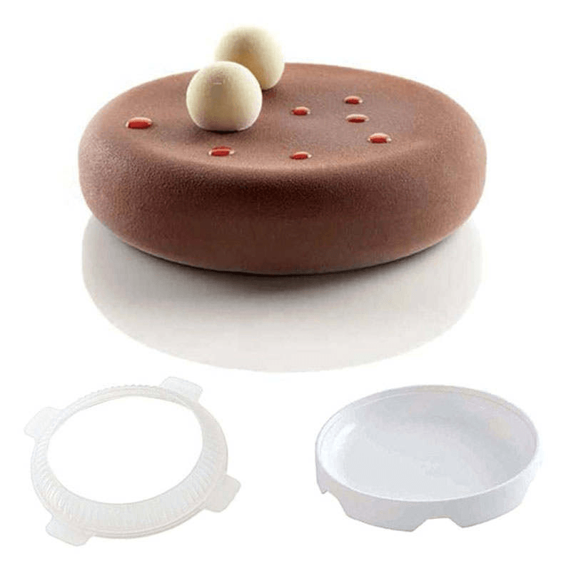 Round Silicone Cake Mold for Mousses Ice Cream Chiffon Cakes Baking Mold Bakeware Tools - MRSLM