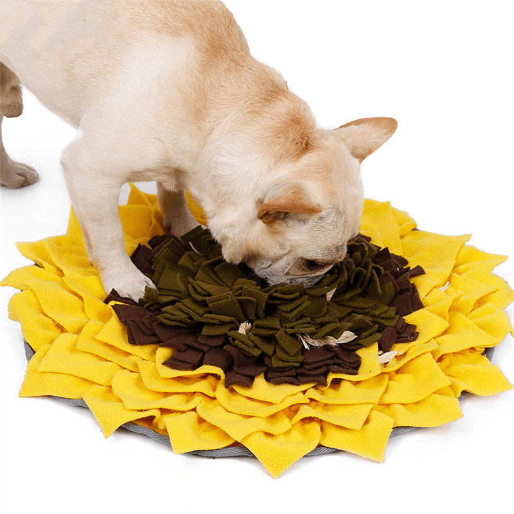 Doglemi Dog Snuffle Mat Dog Training Pet Mat Encourages Natural Foraging Durable Dog Nosework Mat Skills - MRSLM