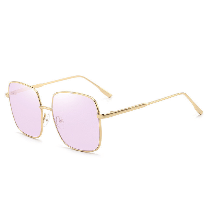 Korean Style Men'S and Women'S Square Retro Sunglasses - MRSLM