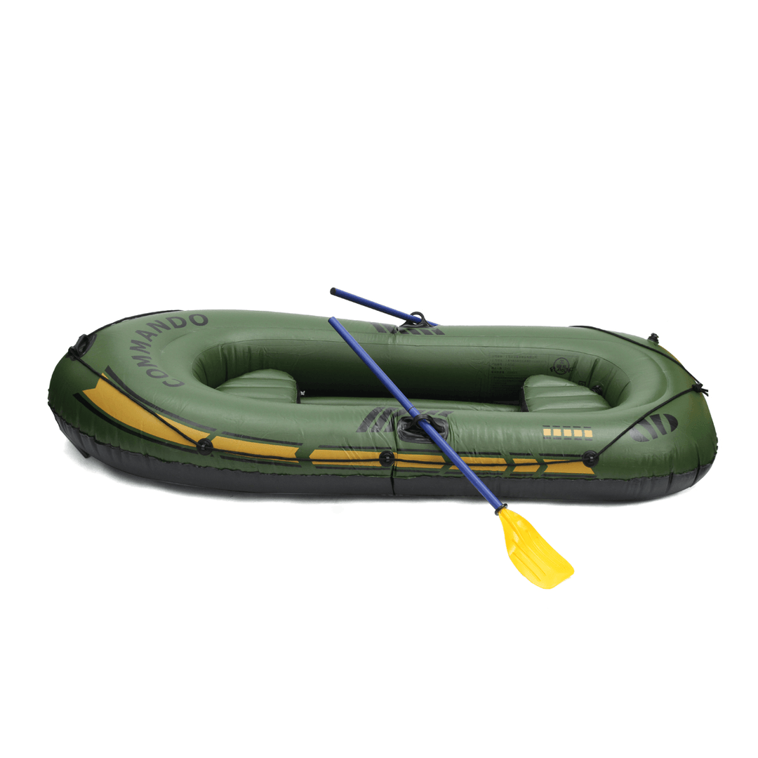 2 3 Persons PVC Inflatable Boat Rubber Dinghy for Kayaking Canoeing Rafting Fishing - MRSLM