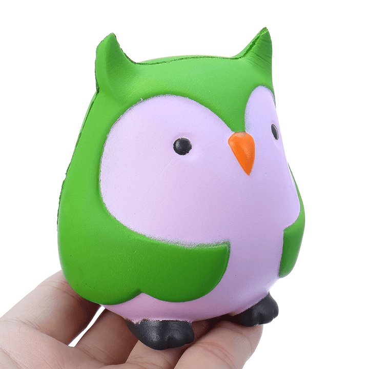 9Cm Soft Squishy Blue Owl Scented Slow Rising Toy with Packaging Stress Relief - MRSLM