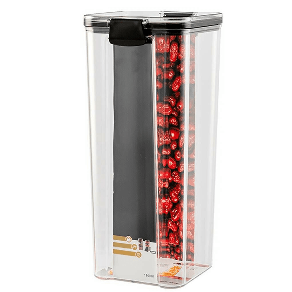 Kitchen Storage Box Transparent Plastic Container Cereal Dried Sealed Can-460/700/1300/1800Ml - MRSLM