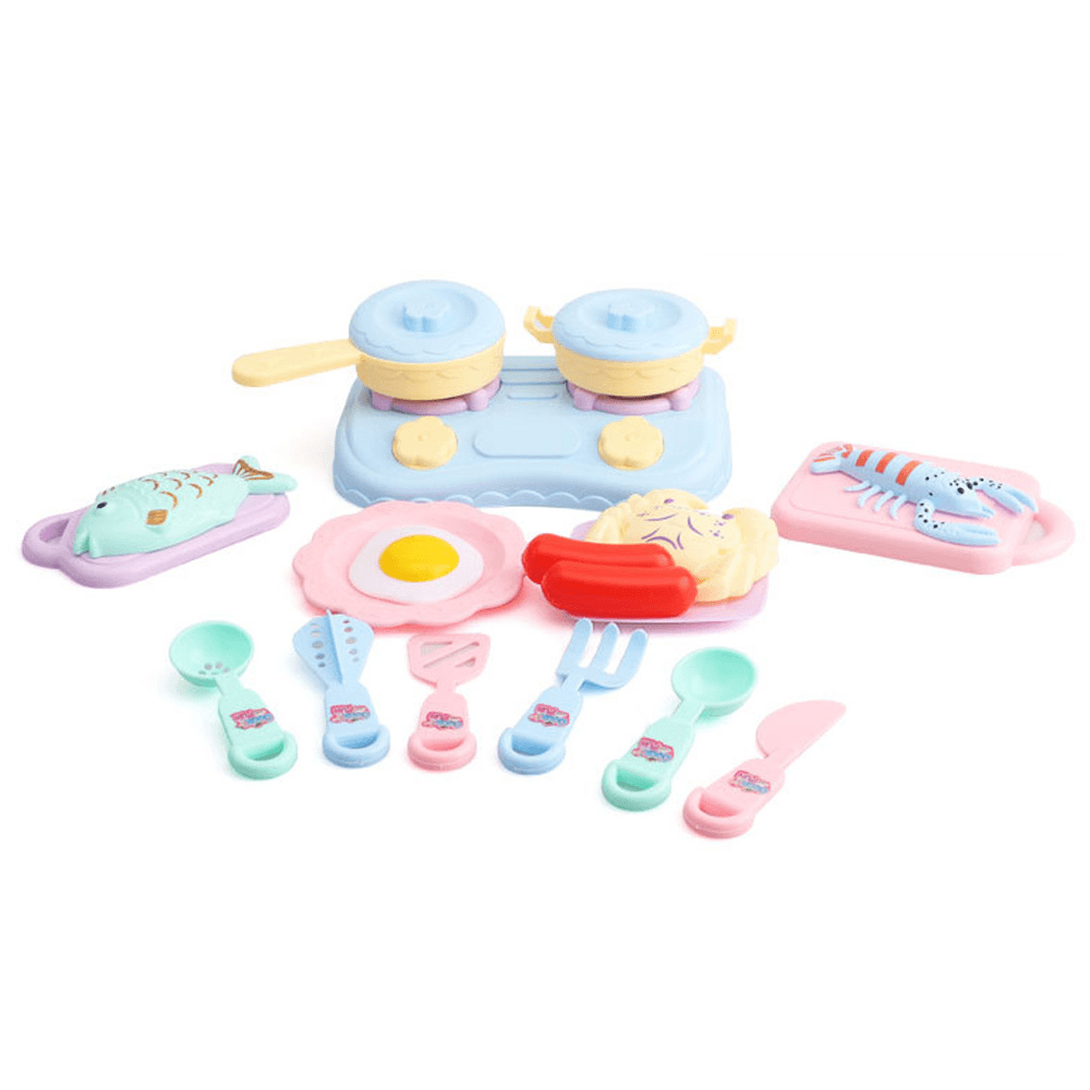 Kids DIY Kitchen Play Toys Simulation Kitchen Role Play Children Cooking Toys Gift - MRSLM