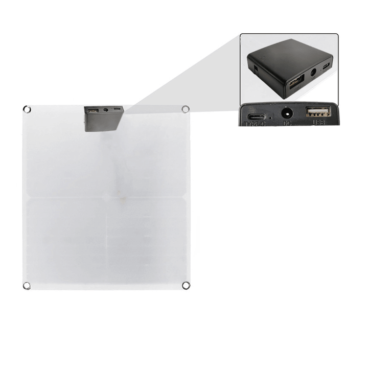 80W 12V Monocrystalline Solar Panel Charge Controller W/ Dual USB for Camping - MRSLM