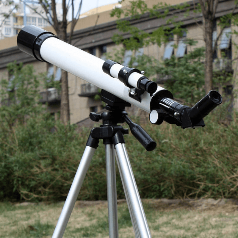 125X Refractive Astronomical Telescope with Tripod Kids 360° Surround Outdoor Monocular Children Refractive Astrophile Space Observation Tool - MRSLM