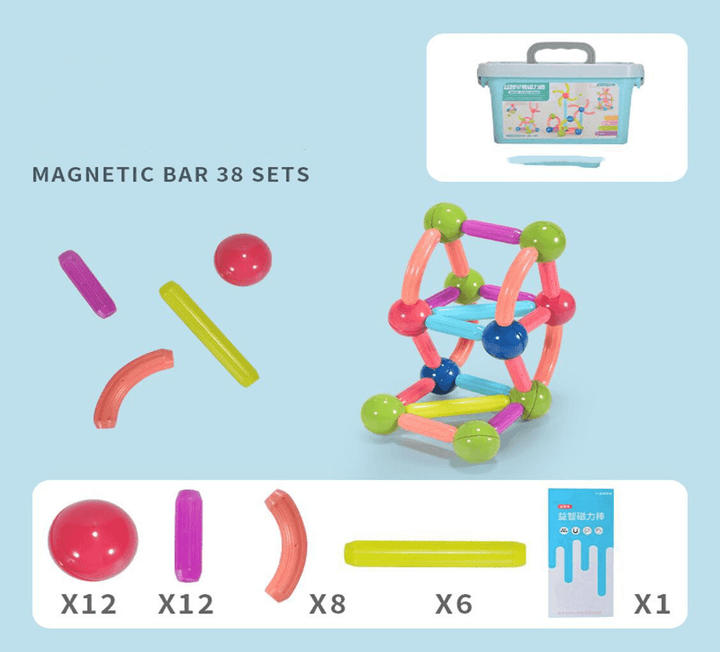 Children'S Educational Toys New 3D Ever-Changing Magnetic Rod - MRSLM