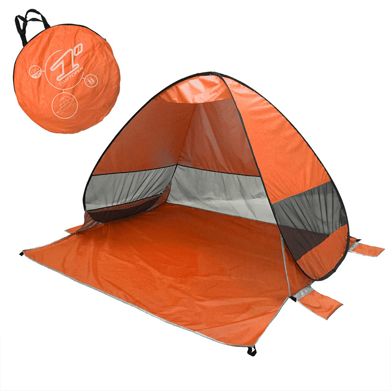 Fully Automatic P0P-UP Tent 2 Second Quick Open Beach Tent with Storage Bag Portable UV Protection Sunshade - MRSLM