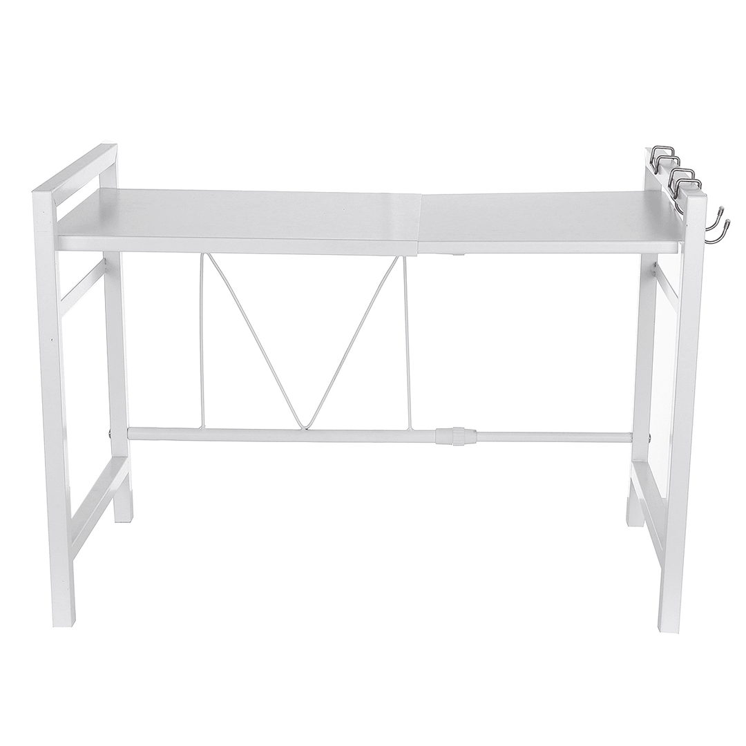 2 Layer Kitchen Microwave Oven Rack Adjustable Microwave Shelf Kitchen Storage Holder - MRSLM