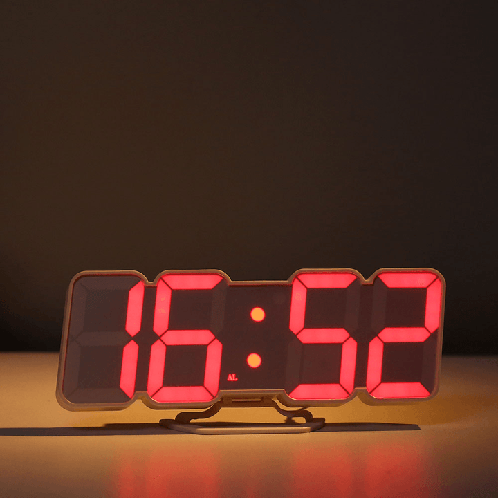 HC-26 3D Colorful LED Digital Clock Remote Control Temperature Alarm Clock - MRSLM