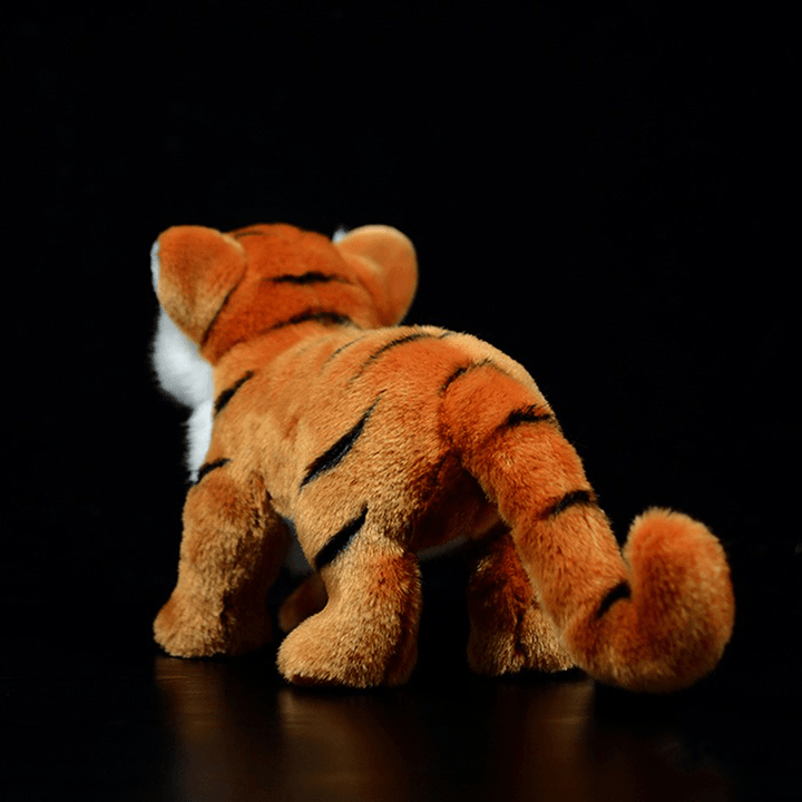 Simulation Standing Tiger Plush Toy White Cute - MRSLM