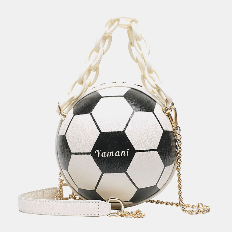 Women Basketball Football Chains Handbag Crossbody Bag Shoulder Bag - MRSLM