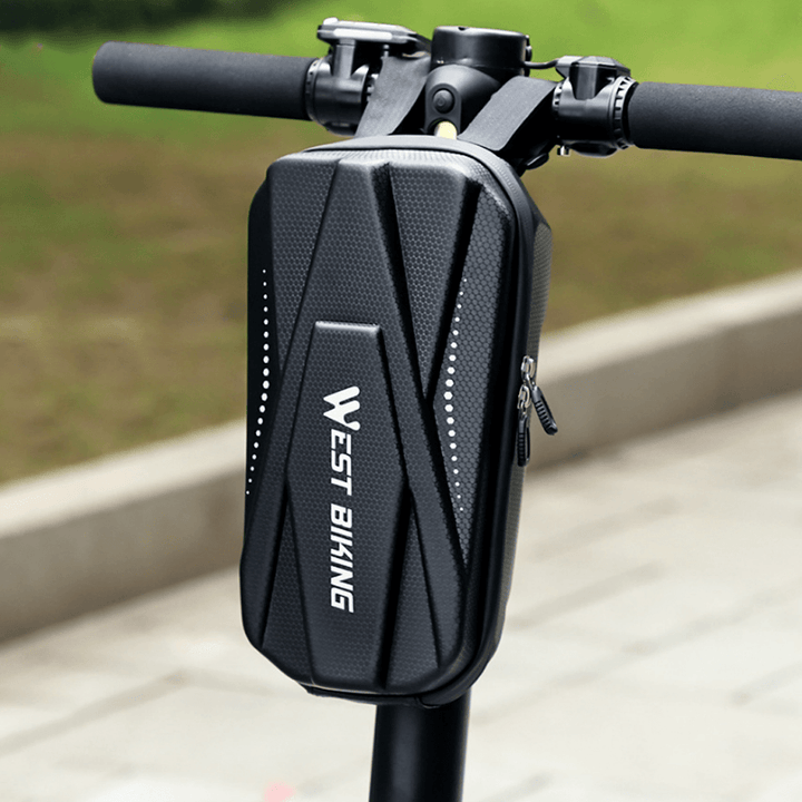 WEST BIKING 2/3L Scooter Storage Bag EVA Front Hanging Bag Scooter Handlebar Bag - MRSLM