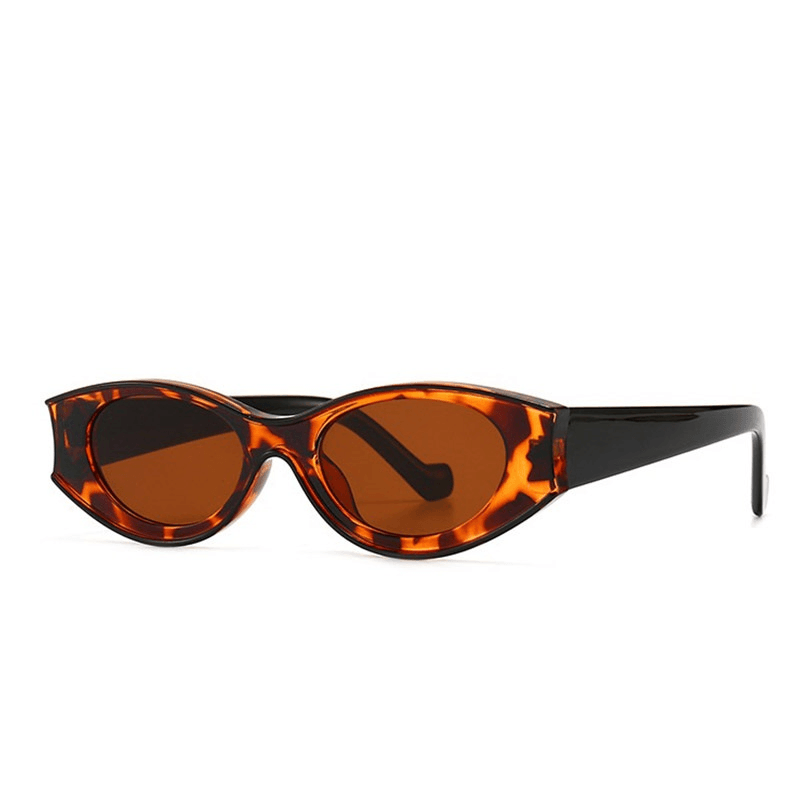 Cat Eye Retro Oval Dot Paint Sunglasses - MRSLM