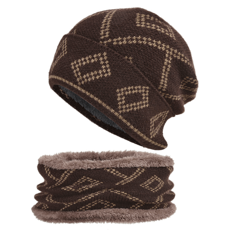 Hedging Hat with Thick Square Pattern to Keep Warm - MRSLM