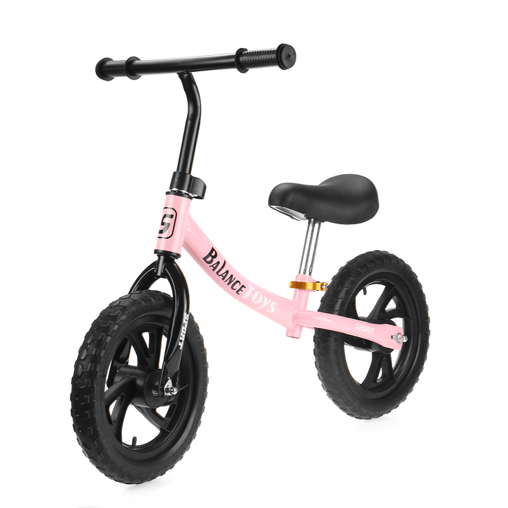 12 Inch Kids Bike No Pedal Toddler Balance Bike Children Scooter Bicycle for 2/3/4/5 Year Old Beginner Rider Training - MRSLM