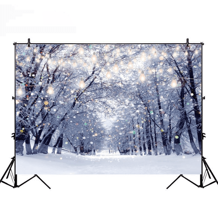 Christmas Snowflake Fantasy Forest Decor Photography Background Cloth Prop - MRSLM