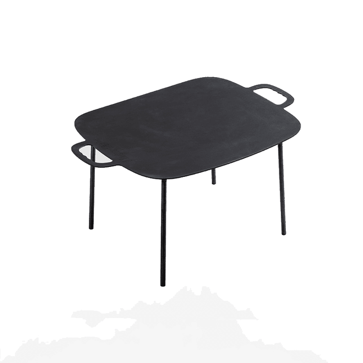 Naturehike Outdoor 5.3KG Large Baking Pan Camping Barbecue Picnic Cast Iron Cookware Frying Baking Uniform Heating Barbecue Tool - MRSLM