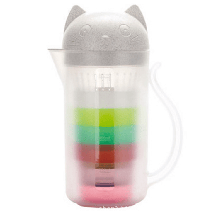 800ML Outdoor Portable Strainer Cup Water Bottle Teapot Juice Drinking Mug Kettle - MRSLM