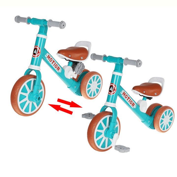 2-In-1 Children Scooter Tricycle Baby Balance Bike Ride on Toys Kids Bike with Foot Pedal 1-3 Years Old Sliding Scooter - MRSLM