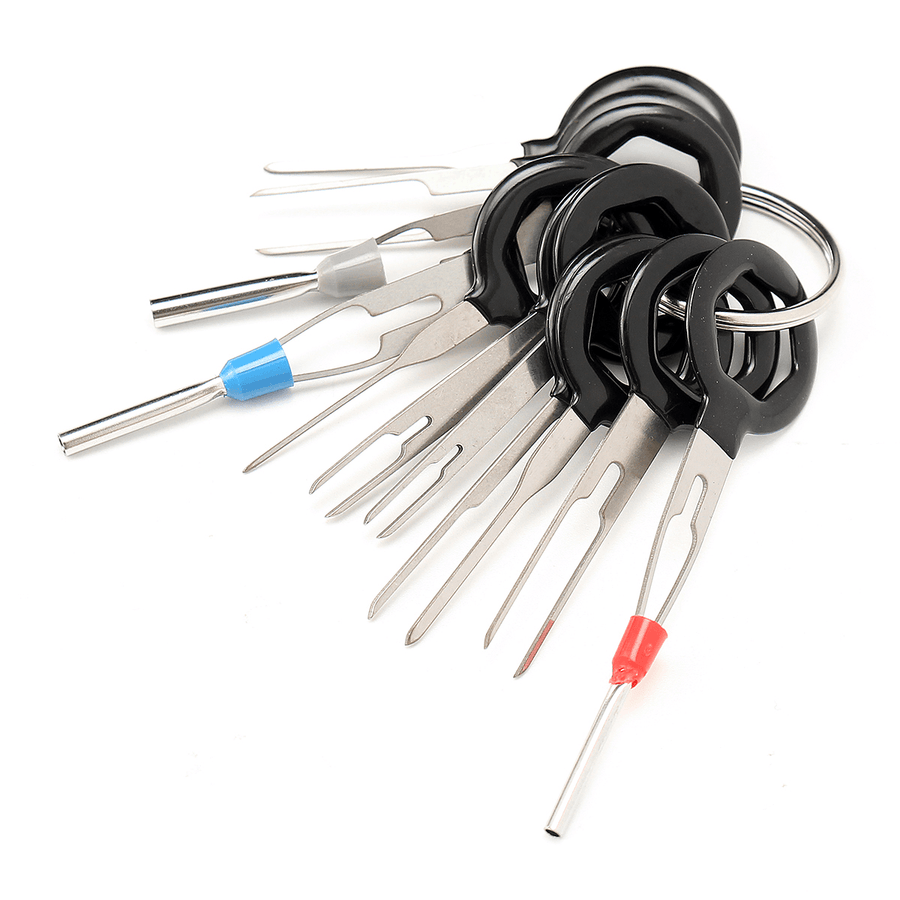 Excellway® 11Pcs Terminal Removal Tool Kit Wiring Connector Pin Release Extractor - MRSLM