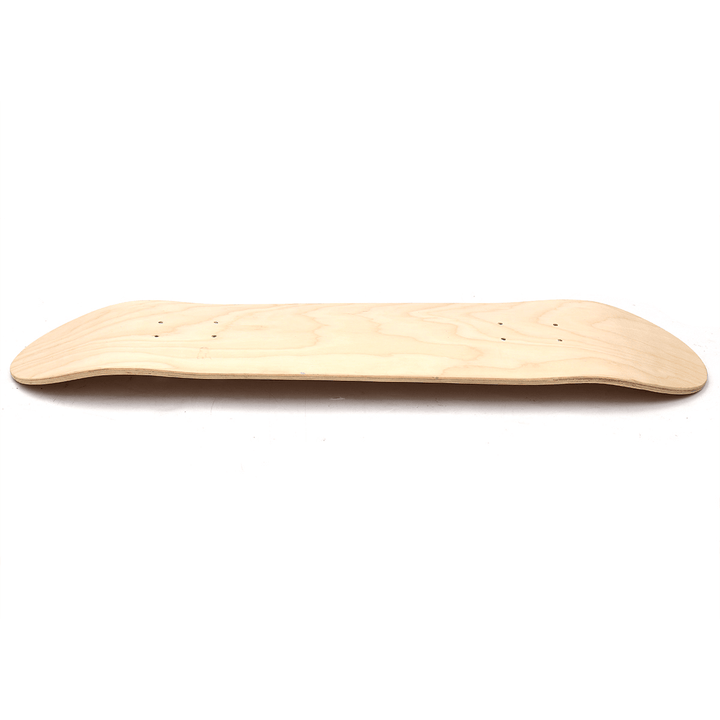 8Inch 8-Layer Maple Blank Double Concave Skateboards Natural Skate Deck Board DIY Longboard Deck - MRSLM