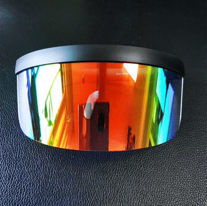 Anti-Peeping Sunglasses with Oversized Lens and One-Piece Hat - MRSLM