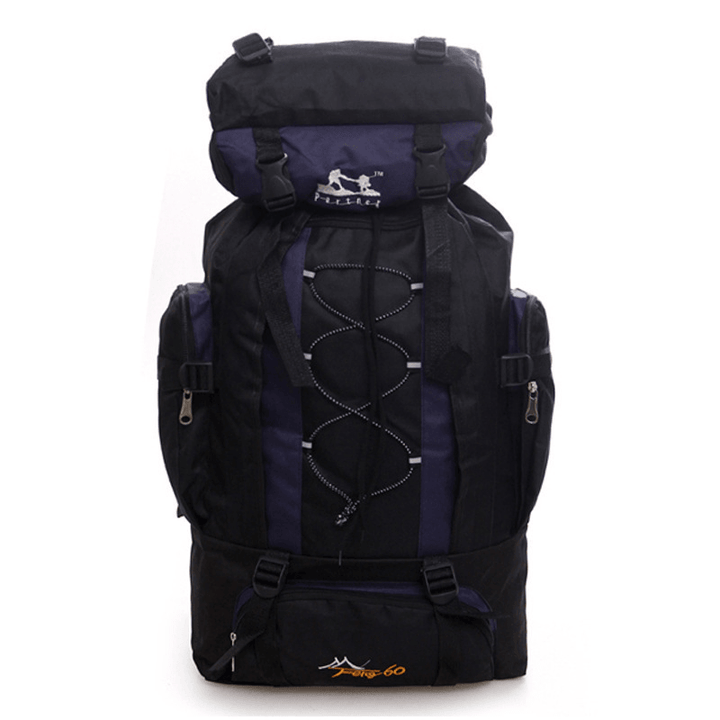 60L Nylon Backpack Waterproof Sports Travel Hiking Climbing Shoulder Bag Unisex Rucksack - MRSLM