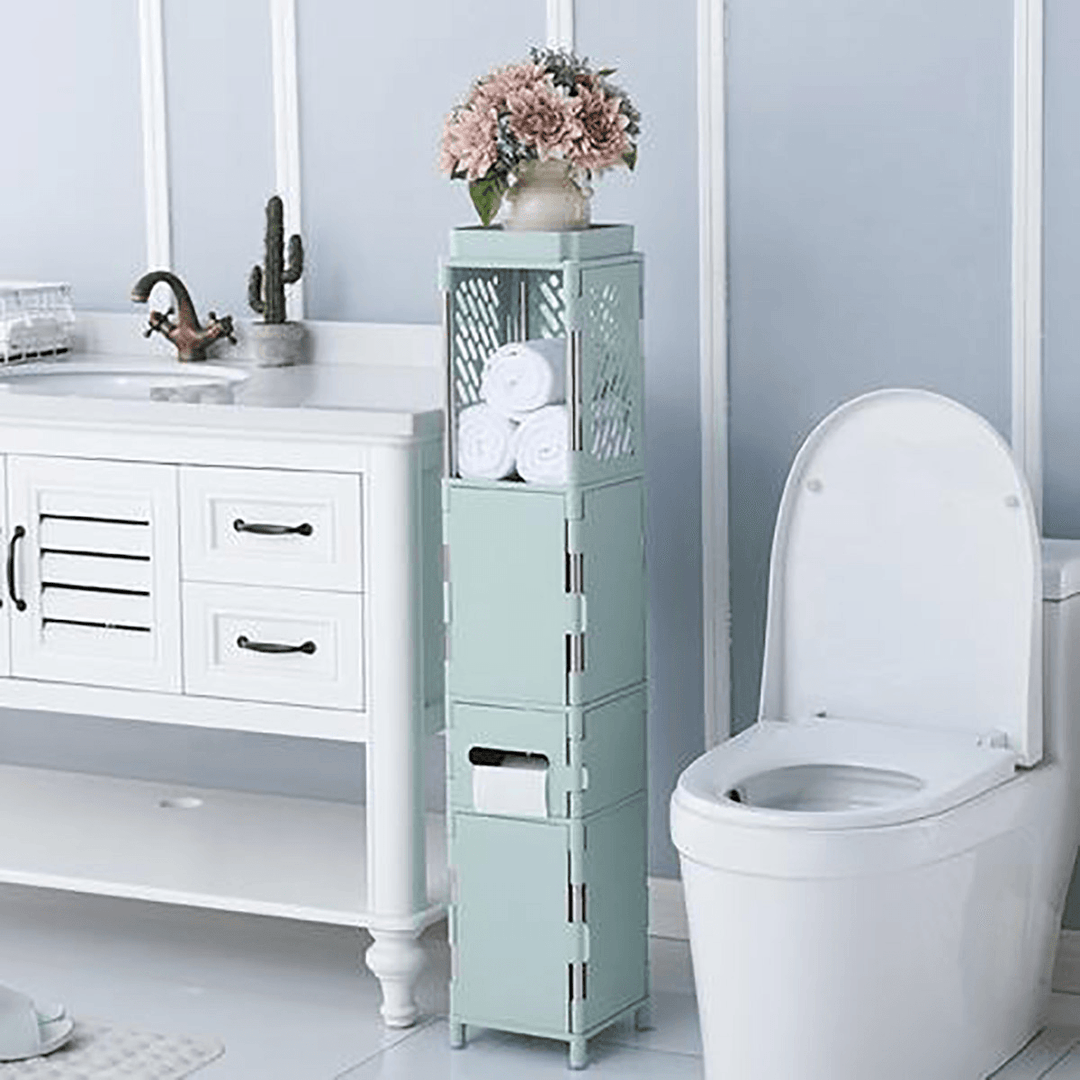 Bathroom Toilet Storage Cabinet Organizer Standing Rack Cupboard Holder Shelf Kitchen - MRSLM