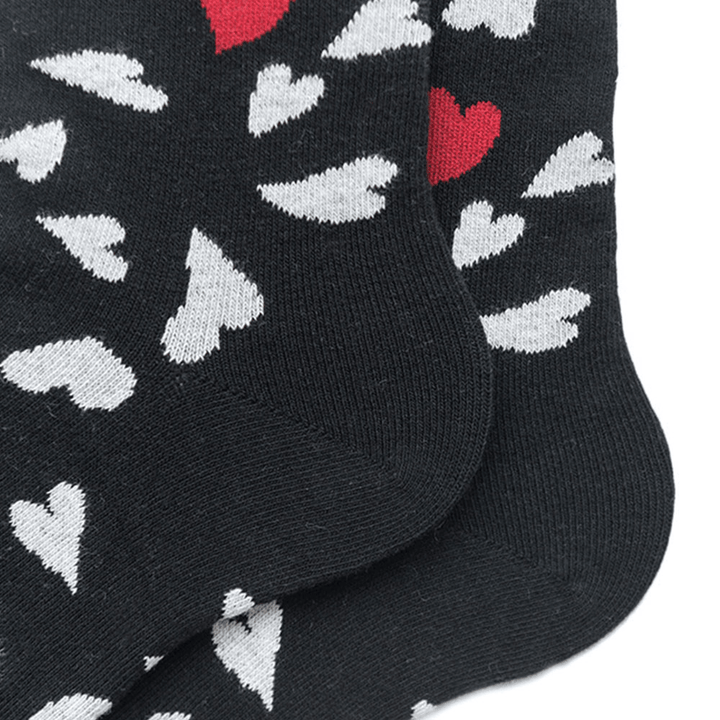 Cotton Socks Heart-Shaped Trend Middle Tube Socks Couple Men and Women the Same Paragraph - MRSLM