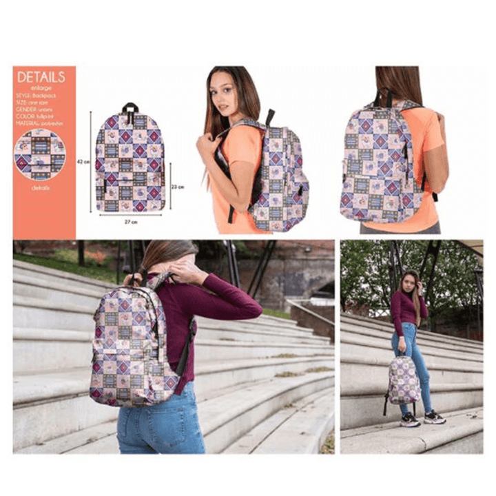 Women Men Best Backpack Girl School Shoulder Bag Rucksack Satchel Travel Handbag - MRSLM