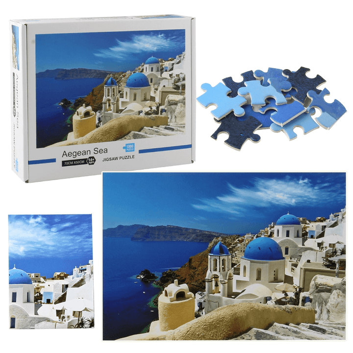 Upgraded Version of Thick 1000 Pieces of Creative Animal Landscape Puzzles for Adults and Children - MRSLM