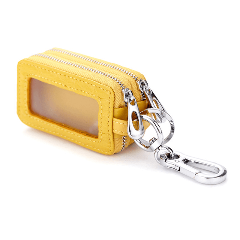 Genuine Leather Key Case Crocodile Pattern Car Key Holder Key Bag for Women Men - MRSLM