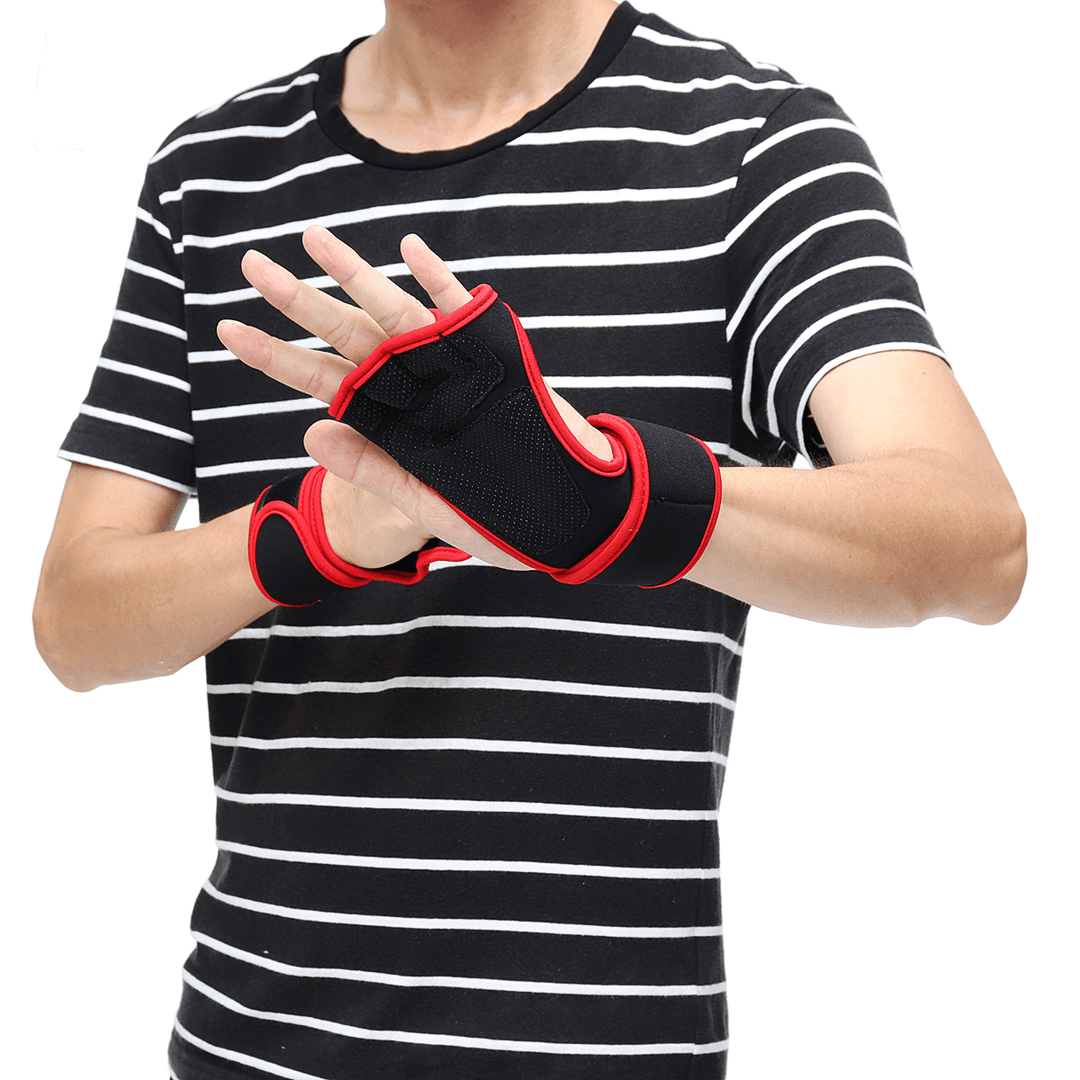 1 Pair KALOAD Fitness Gloves Non-Slip Wear-Resistance Wrist Brace Sports Gym Training Weightlifting Half-Finger Gloves - MRSLM