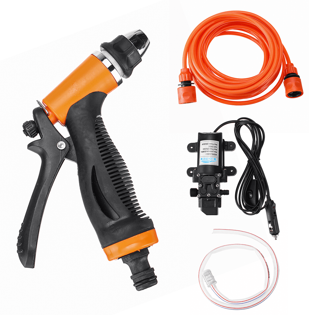 70W 12V Portable Electric High Pressure Car Washer Self-Priming Pump - MRSLM