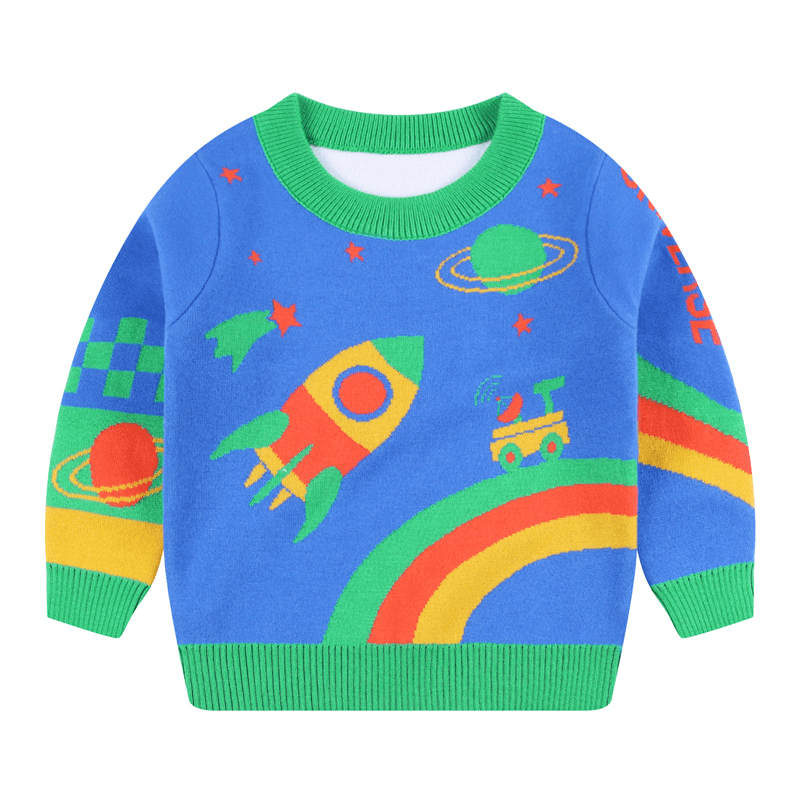 Children'S Novel Space Cotton Warm Sweater - MRSLM