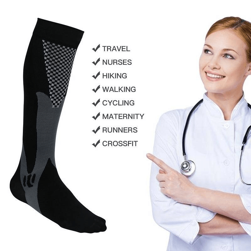 Long Athletic Socks Hiking Breathable Quick-Drying Tube Sock - MRSLM