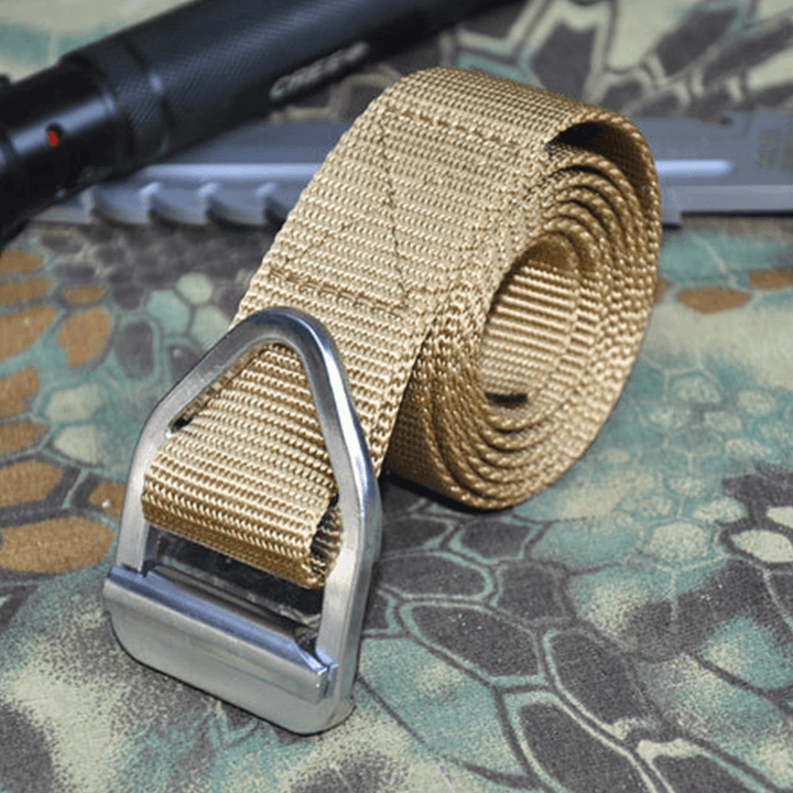 Men Canvas Multifunction Pin Buckle 115Cm Adjustable Tactical Belt - MRSLM