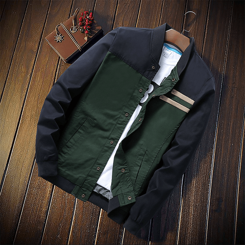 Mens Fashion Thick Cotton Turn down Collar Casual Jacket - MRSLM