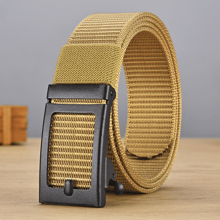 Men Nylon Mountaineering Training Multifunction Outdoor Combat Belt 125Cm Adjustable Tactical Belt - MRSLM