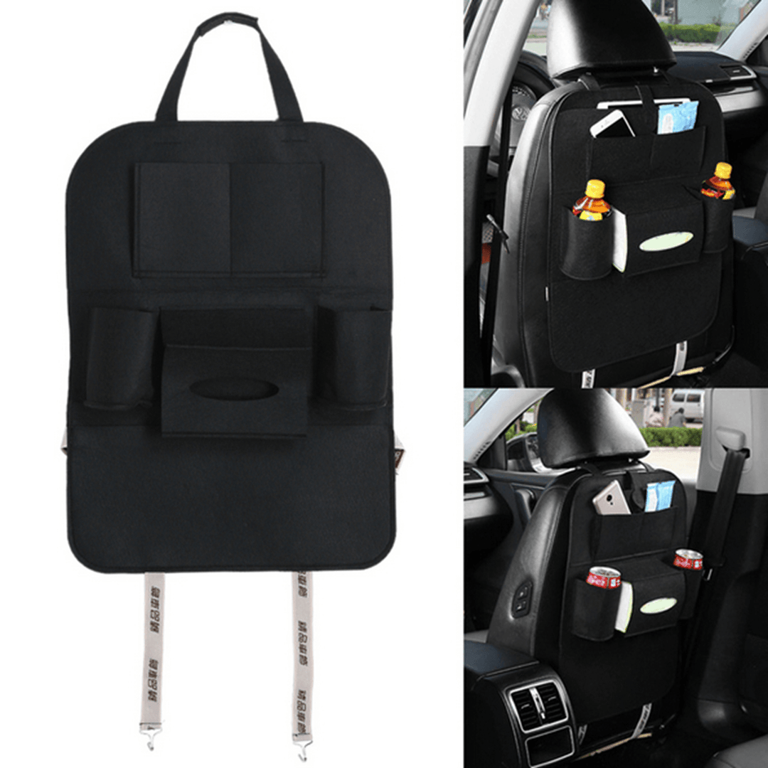 Auto Car Seat Back Hanging Multi-Pocket Storage Bag Organizer Holder Car Storage Box - MRSLM