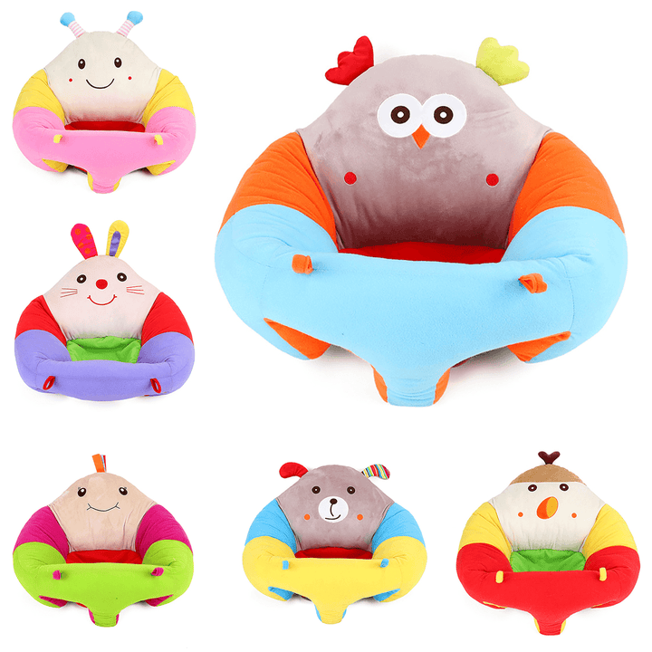 Infant Baby Sitting Chair Soft Cartoon Chair Pillow Cushion Sofa Plush Learning Chair Holder Plush Toys for Childrens - MRSLM