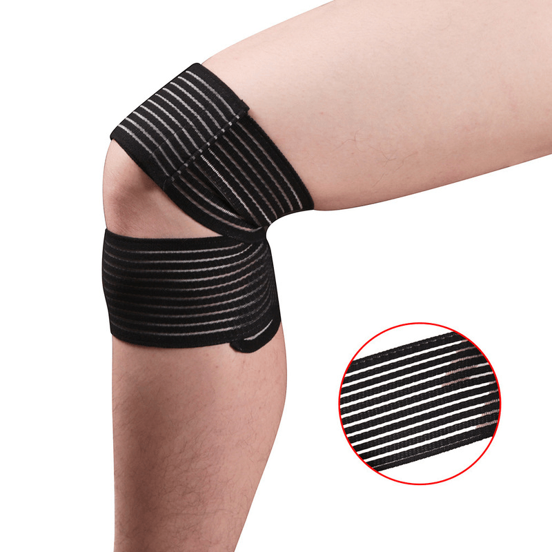 KALOAD 1 PC Knee Pad Polyester Knee Support Elastic Breathable Yoga Sports Knee Fitness Protective Gear - MRSLM