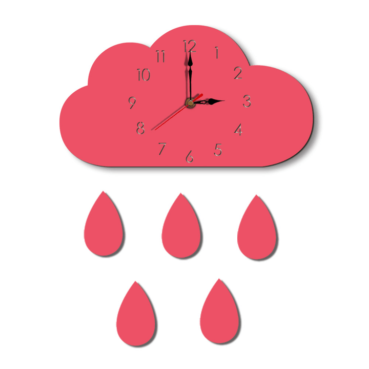 Cloud Wall Clock Home Cartoon Living Room Creative Wall Clock - MRSLM