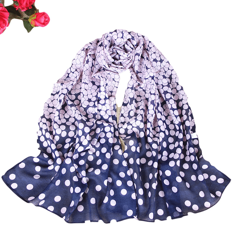 Ladies Chiffon Scarf Water Freezing Point - MRSLM