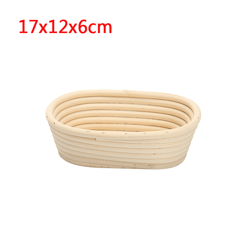 Long Oval Banneton Bread Dough Proofing Rattan Brotform Storage Baskets Loaf Proving Rising 4 Sizes - MRSLM