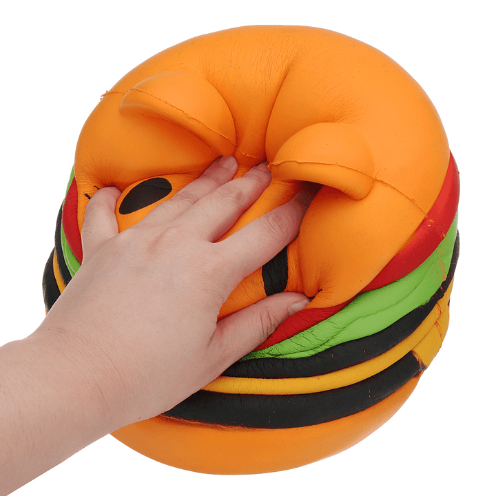 Sanqi Elan Huge Cat Burger Squishy 8.66'' Humongous Jumbo 22CM Soft Slow Rising with Packaging Gift Giant Toy - MRSLM