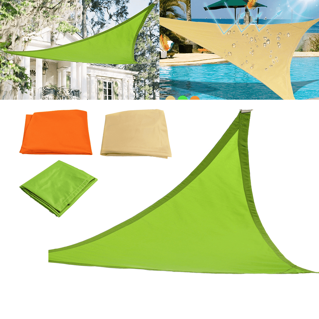 2X2X2M Triangle Sun Shade Sail Outdoor Garden Waterproof UV Tent Sunshade Canopy Awning Cover - MRSLM