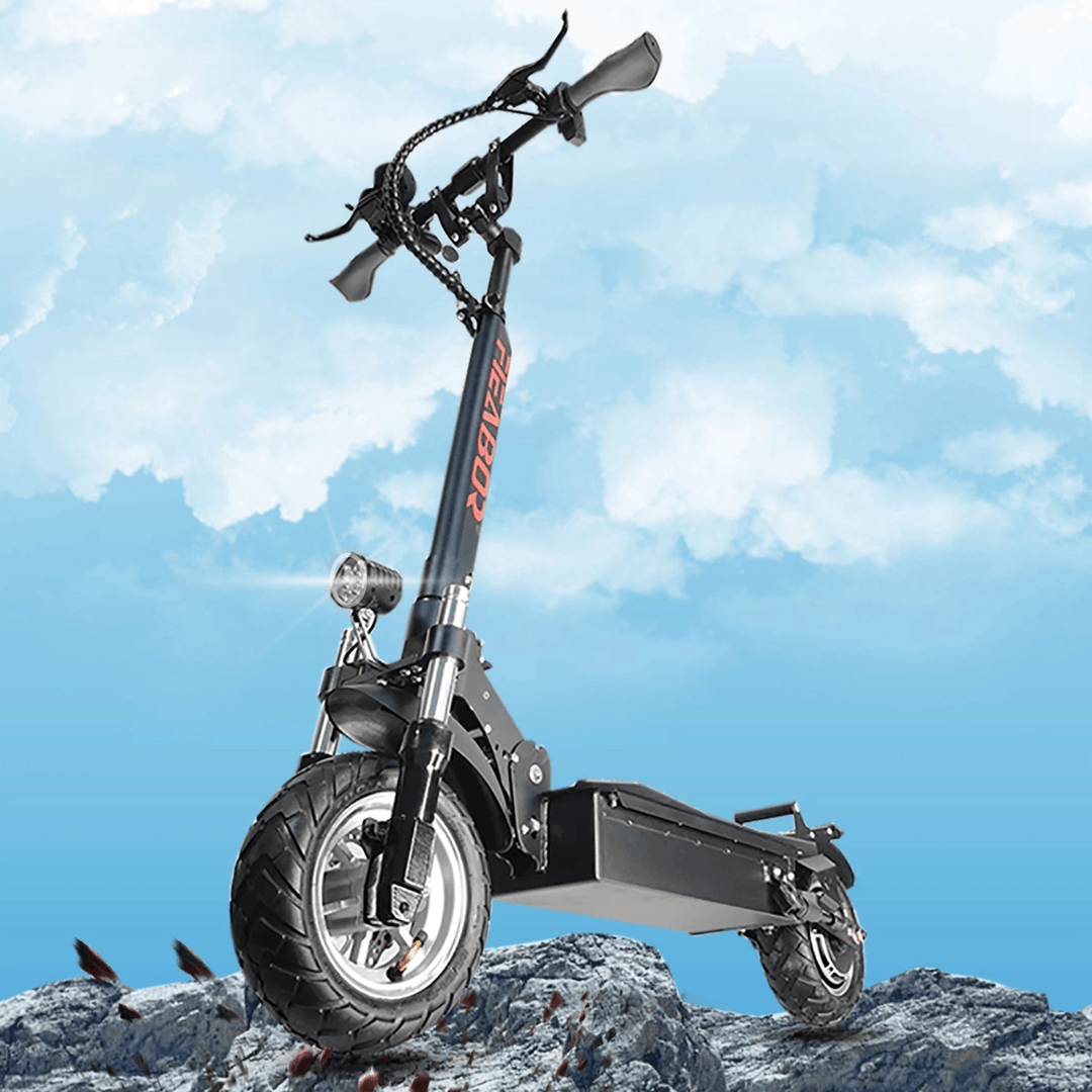 [US DIRECT] FIEABOR Q08 Dics Brake 1200W 48V 33Ah Single Motor Electric 10.5 Inch Electric Scooter 200Kg Max Load 45Km/H Max Speed 80-100Km Range - MRSLM